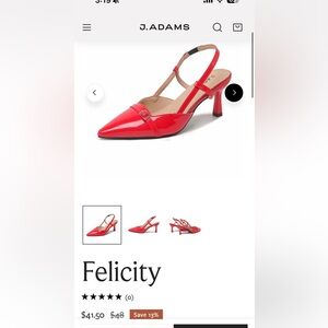 J Adams Felicity Red Women's Shoes